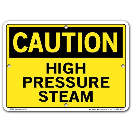 Vestil Aluminum Composite Sign, 7-1/2" H, 10-1/2" W, Aluminum Composite, Rectangle, SI-C-40-A-AC-130 SI-C-40-A-AC-130